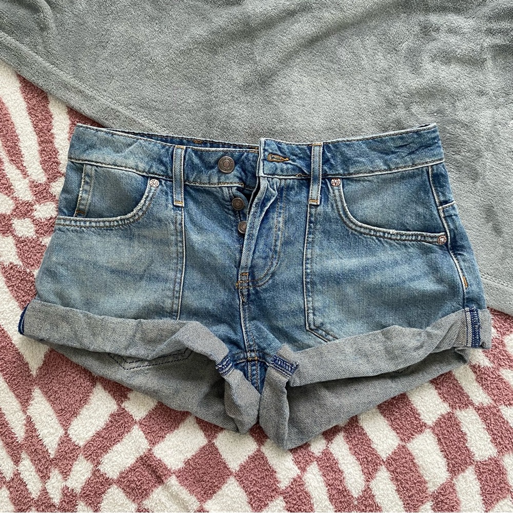 free people jean shorts size 24